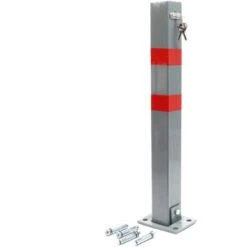 Poteau De Stationnement Carré Rabattable BarriÚre Parking Borne De Sécurité Couleur Signalisation