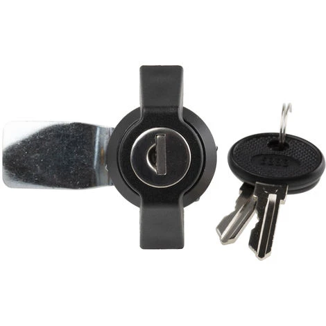 Serrure Batteuse RS PRO, Déverrouillage Clé Noir ( Prix Pour 1 )