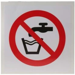 Panneau Interdiction, Avec Pictogramme : Eau Non Potable ( Prix Pour 1 )
