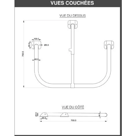 Arceau Parking Noir Intégral - Arceau Anti-stationnement Avec Serrure Intégrée – Image 5