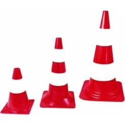 CONE PLASTIQUE FLUO 50CM 1,1 KG NADIA SIGNALISATION - 201599