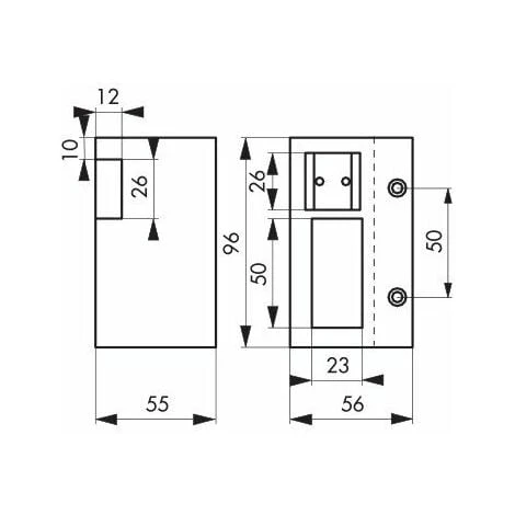 Thirard - Gâche à Commande électrique Pour Serrure Horizontale Réversible – Image 2
