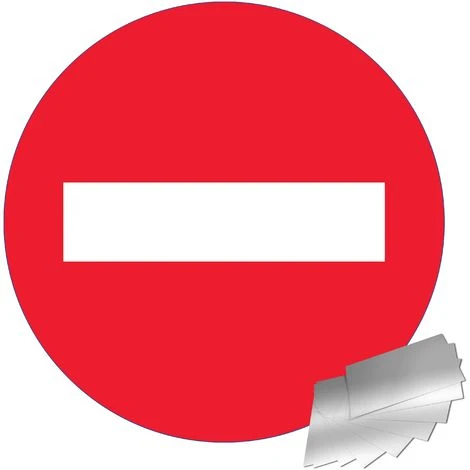 Panneau Sens Interdit - Alu Ă300mm - 4010175