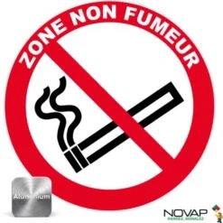 Panneau Zone Non Fumeur - Alu Ø300mm - 4010298