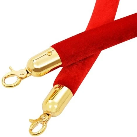 Jeu De Barrières De File D'attente VIP 3 Pcs Inox Doré VidaXL – Image 4