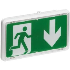 Legrand BAES D'ÉVACUATION ECO1 STANDARD À LEDS 45LM-1H PLASTIQUE IP43-IK07 SATI AUTODIAG (062525)