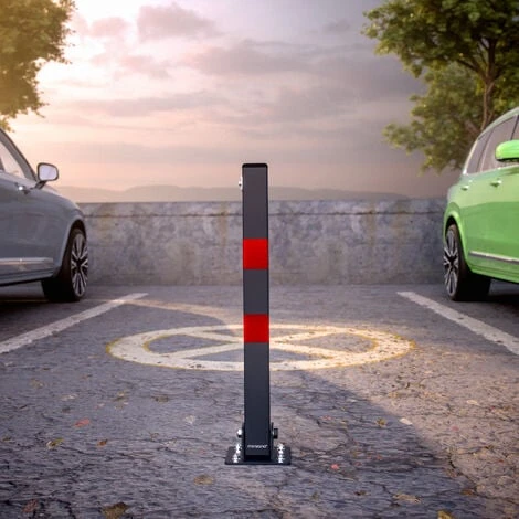 Poteau De Stationnement, De Parking, Barrière De Stationnement Pliable Avec Clés 1x – Image 2