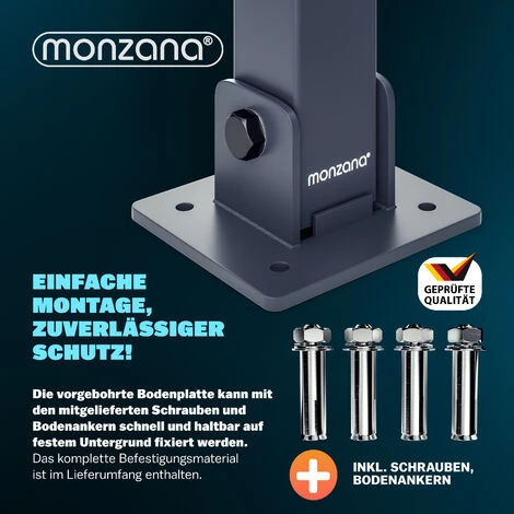 Poteau De Stationnement, De Parking, Barrière De Stationnement Pliable Avec Clés 1x – Image 5