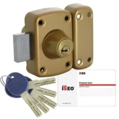 Verrou De Haute Sûreté ISR 50 Avec 5 Clés Protégées Cylindre Double De 45 Mm