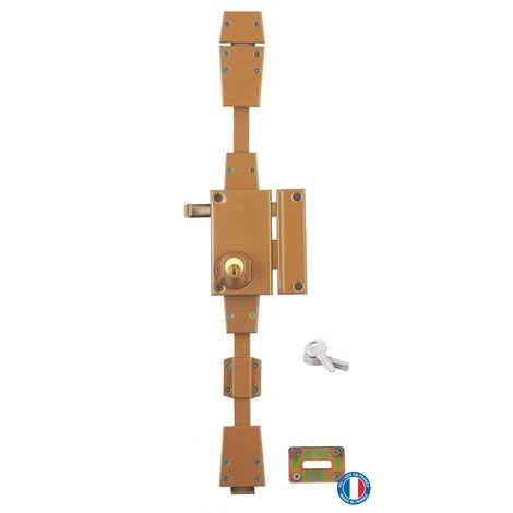 Serrurerie De Picardie - Serrure En Applique Horizontale, à Tirage, 3 Pts, Bronze, Droite – Image 3