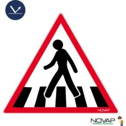 Panneau Passage Piétons - Classe 1- Rigide Triangle 300mm - 4200309