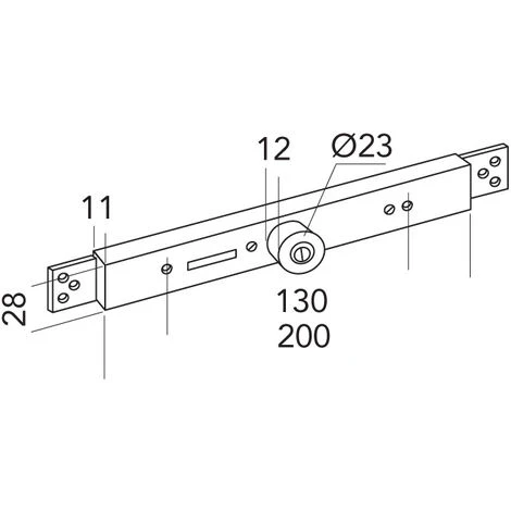 Serrure De Volet En Applique à Cylindre - TIRARD – Image 2