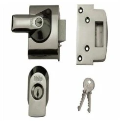 Yale Locks BS2 Verrou De Sûreté Conforme Aux Normes Britanniques Chrome Visi 40 Mm (Import Grande Bretagne)