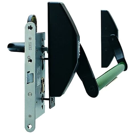 Barre Anti-panique Mortaise 90 Cm Noir/vert 1970-908-Nv Tesa