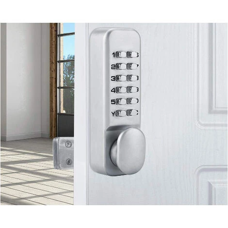 AIDUCHO Serrure De Porte Ditial Avec Clavier à Code D'accès Mécanique OS25A – Image 2