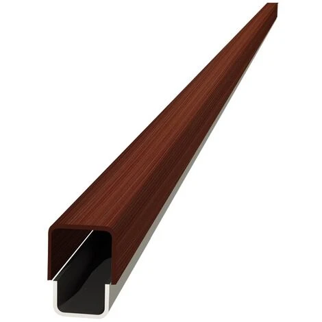 Kit Deux Anti-pinces Double U 2,2m Et Traverse 1m Acajou Foncé - EUROPLIAGE