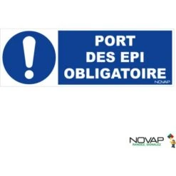 Panneau Port Des EPI Obligatoire - Rigide 450x150mm - 4060996