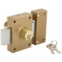 Centrale Brico Verrou Double Cylindre, 40 Mm - Diam 23 - 5 Goupilles - Bronze