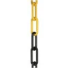 Chaîne De Signalisation Plastique Jaune/noir 6 Mm Longueur 25 M