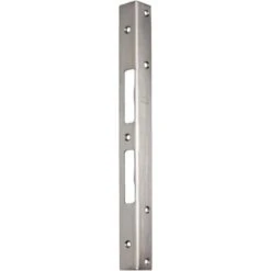 Plaque De Verrou Porte D'angle De Sécurité L.300mm B.25mm S.2mm Acier Inoxydable Brossé Mat SCHNEGEL