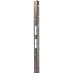 Plaque De Verrou Porte D'angle De Sécurité L.500mm B.25mm S.2mm Acier Inoxydable Brossé Mat 005/3127 SCHNEGEL