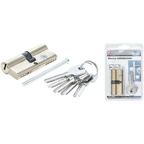 Barillet Cylindre De Serrure 70 Mm En Laiton Avec 5 Cles – Image 3