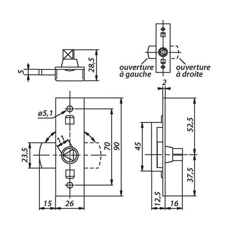 Batteuse EDF En Applique, Réversible – Image 2