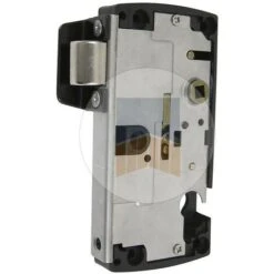 Serrure En Applique à Pêne Rentrant Réversible Avec Butée En Inox. Noir Ral 9005