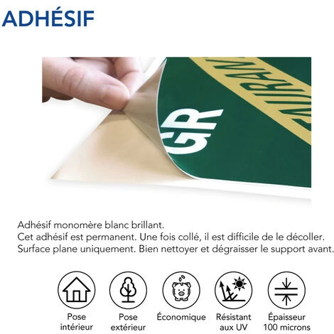 Lot De 2 Autocollants Stop Pub Naturel Vert Rond 6 Cm. Adhésif Pas De Publicité Pour Boîte Aux Lettres. Étiquette Stop Pub Adhésive écolo – Image 4