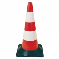 Cône De Signalisation Plastique Pied Caoutchouc TALIAPLAST