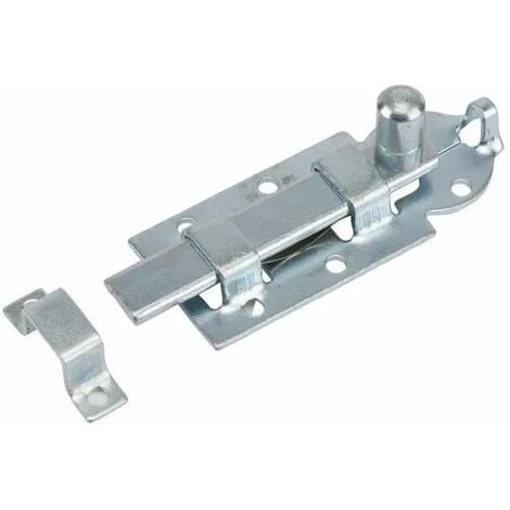 Verrou Porte Sécurité Plat 60 X 25mm Targette Pêne Loquet Fermeture Extérieur Portail Vérou Rail Coulissant