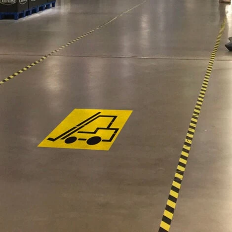 Pochoir Chariot Élévateur (W0117). Marquage Au Sol Engins De Manutention. Taille Au Choix. PVC Expansé 5mm - 300 X 300 Mm – Image 3
