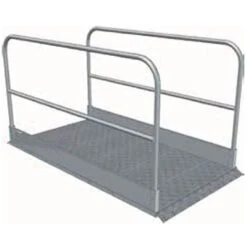 Passerelle De Tranchée Renforcée Avec Garde-corps Finition Galvanisée 2000x1000 Mm - 074120100