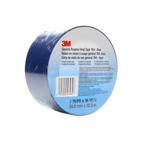 Ruban De Marquage Bleu 3M Scotch 764, 50mm X 33m X 0.125mm ( Prix Pour 1 ) – Image 2