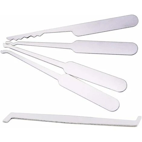 Kit D'outils De Crochetage De Serrure Avec Carte De Crédit - Outils De Serrurier Pour Entraînement - Pour Débutant - Noir – Image 4