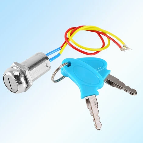 Interrupteur D'Allumage,Commutateur Cl Contacteur Cl Electrique 2 Fils Cls De Verrouillage De Universel Tanche – Image 2