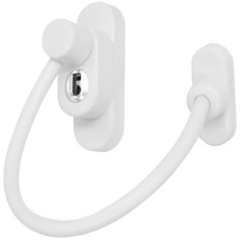 1pc Fenêtre Entrebâilleur De Porte Verrouillage Porte Coulissante Bébé Sécurité Enfant Verrou De Sécurité Câble Catch Fils Avec Clé En Acier Inoxydable Pour Garage Placard Fenêtre Chambre,blanche,Lila