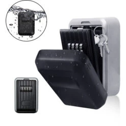 Randaco Coffre à Clés Boite à Clé Sécurisée Montage Mural Boite A Clef Avec Code Numérique à 4 Chiffres Extra Grande Lock Box