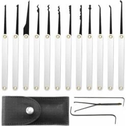 Solde- AGILITY, Entretien De Serrure Et Verrou, AGILITY Kit Crochetage Serrure 16 Pièces - Lockpicking Tool Set En Acier Inoxydable Verrouillage Pick, Pour Serruriers Débutant Et Pro