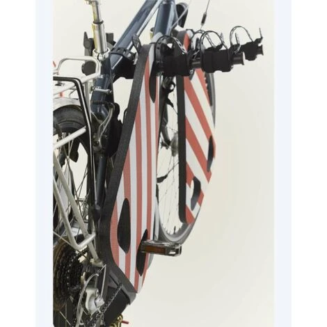 Mottez Protection Porte Vélo En Mousse PE Haute Densité Rouge Et Blanc 38x58x1,5cm Voiture Camping Car Remorque Visibilité Sécurité – Image 4