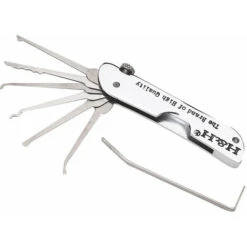 Ensemble De Crochetage De Serrure Pliable 7 En 1 Ensemble De Crochets De Verrouillage En Acier Inoxydable Avec Cle Kit 10.51.33.7 CM-BDD