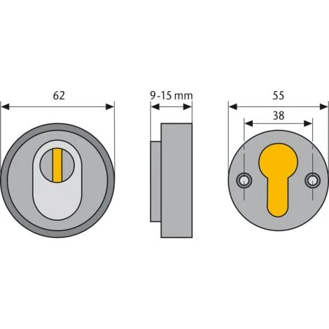 Abus Protège Cylindre RHZS 415 Blanc – Image 3