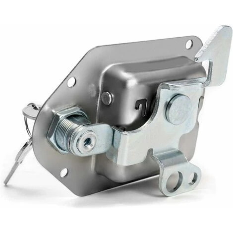 Verrou De Remorque En Acier Inoxydable Avec 2 Clés, 111mm X 83mm , Pour Caravane, Camion, Camping-car, Voiture De Patrouille – Image 4