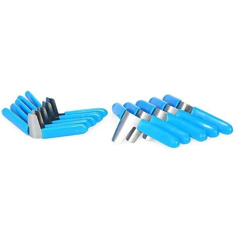 10 Pcs Padlock Shim Mediator Lock Set Pick Pick Opener Practical Accessories Locksmith Tools Home (Blue) – Image 3