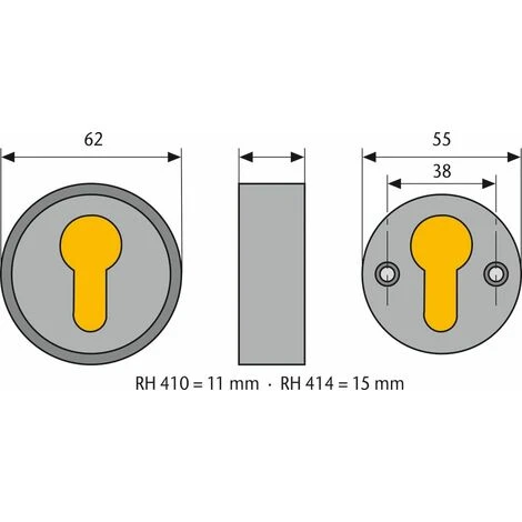 Abus Protège Cylindre RH 15mm Alu – Image 5