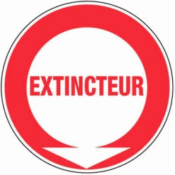 Panneau Extincteur (texte) - Rigide Ø180mm - 4040110