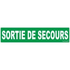 Panneau Sortie De Secours - Rigide 330x75mm - 4120911
