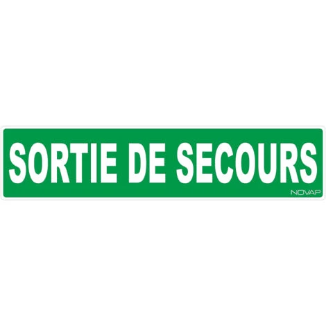Panneau Sortie De Secours - Rigide 330x75mm - 4120911