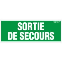 Panneau Sortie De Secours - Rigide 330x120mm - 4140391