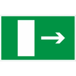 Panneau Sortie De Secours (en Bas) - Rigide 330x200mm - 4160948